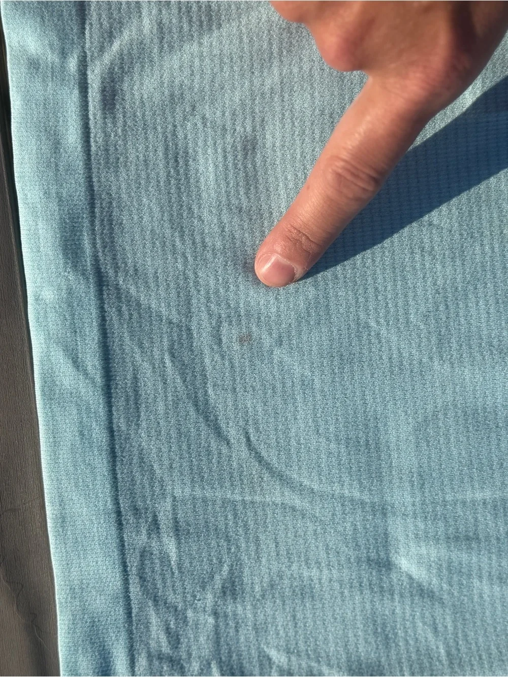 lululemon Swiftly athletica Light Blue V-Neck Short Sleeve Tee